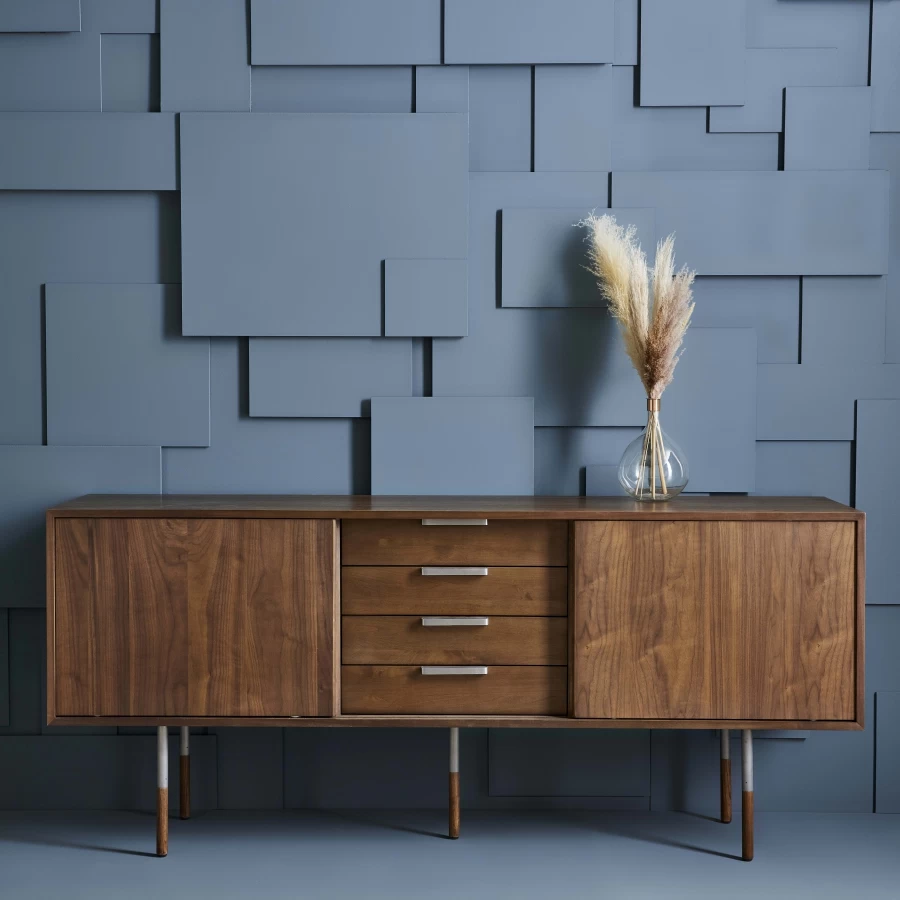 Buffet Bas 2 Portes 4 Tiroirs Chêne Alturas 4 Buffet Bas 2 Portes 4 Tiroirs Chêne Alturas – Image 2