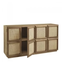 Buffet Ema 4 Portes Chêne Rotin Naturel Blanc D'Ivoire 11 Buffet Ema 4 Portes Chêne Rotin Naturel Blanc D'Ivoire -Meubles De Maison Magasin 663 1 Buffet Ema 4 Portes Chene Rotin Naturel Blanc d Ivoire Deco Campagne Chic 4