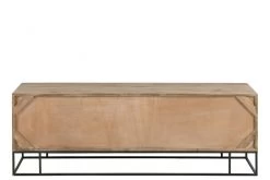 Meuble TV 3 Portes Manguier Rotin Tissé Naturel Jolipa -Meubles De Maison Magasin 668 1 Meuble TV 3 Portes Manguier Rotin Tisse Naturel Jline Jolipa Deco Campagne Chic 8