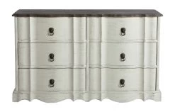 Commode Double - 6 Tiroirs Arbalette - 25 Patines Au Choix