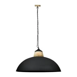 Suspension Bois Métal Indus Ferese GM 7 Suspension Bois Métal Indus Ferese GM -Meubles De Maison Magasin 685 1 Suspension Bois Metal Noir Mat Ferese Cote Table Style Campagne 2