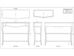 Console 1 Tiroir Loberon Blanc Chêne GM -Meubles De Maison Magasin 691 1 Console 1 Tiroir Loberon Blanc Chene GM Amadeus Cades Deco Campagne Chic 6
