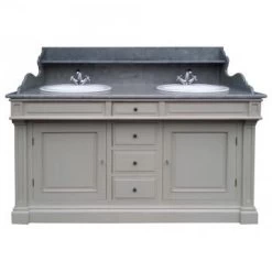 Meuble Lavabo Double Rivoli Uni - 15 Patines Au Choix