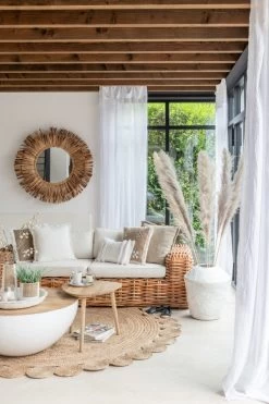 Tapis Rond Oriental Jute Naturel ø220cm -Meubles De Maison Magasin 696 1 Tapis Rond Oriental Jute Naturel J Line Jolipa Deco Campagne Chic 4