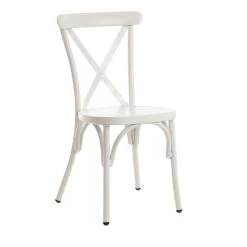 Chaise De Jardin Alu Blanc Bourdon (Indoor/Outdoor)
