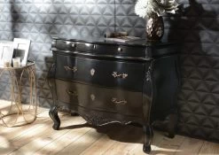 Commode Spectaculaire Laqué Noir -Meubles De Maison Magasin 701 1 Commode Spectaculaire Laque Noir Amadeus Cades Design Deco Campagne Chic