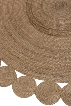 Tapis Rond Oriental Jute Naturel ø220cm -Meubles De Maison Magasin 701 1 Tapis Rond Oriental Jute Naturel J Line Jolipa Deco Campagne Chic 2