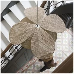 Suspension Narcisse Raphia Tressé ø 60cm Blanc D'Ivoire 8 Suspension Narcisse Raphia Tressé ø 60cm Blanc D'Ivoire -Meubles De Maison Magasin 704 1 Suspension Narcisse Raphia Tresse Blanc d Ivoire Deco Campagne Chic 4