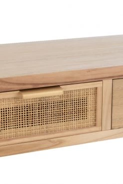 Console 3 Tiroirs Bois Rotin Naturel Jolipa -Meubles De Maison Magasin 708 1 Console 3 Tiroirs Bois rotin Naturel Jline Jolipa Deco Campagne Chic 9