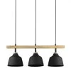 Suspension Bois Métal Indus 3 Feux Ferese -Meubles De Maison Magasin 716 1 Suspension 3 Feux Ferese Cote Table Style Campagne