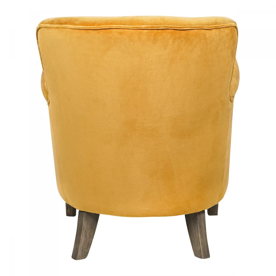 Fauteuil Claude Velours Safran Blanc D'Ivoire 6 Fauteuil Claude Velours Safran Blanc D'Ivoire – Image 4