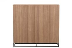 Buffet Bas 2 Portes Zig Zag Naturel Noir -Meubles De Maison Magasin 730 1 Buffet Bas 2 Portes Bois Metal Zig Zag Naturel Noir Jline Jolipa Deco Campagne Chic 4