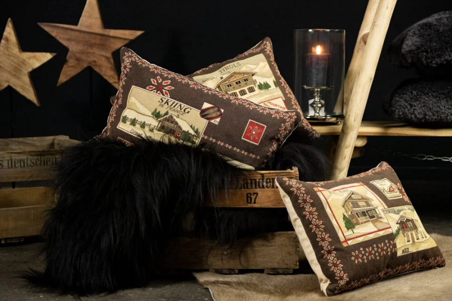 2 Coussins Gobelin Alpes Tirol 30x45 7 2 Coussins Gobelin Alpes Tirol 30x45 – Image 5