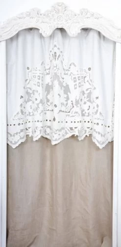 2 Rideaux Reine Lin Naturel Coquecigrues 130x300