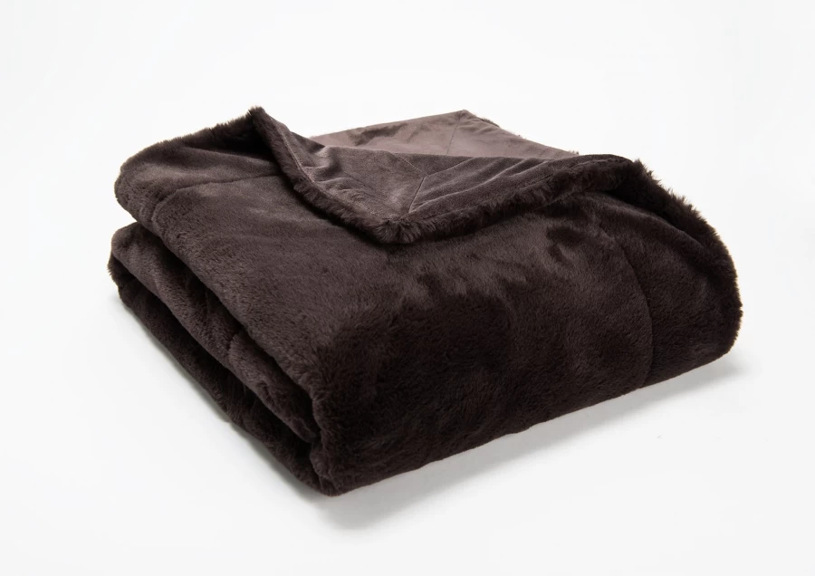 Plaid Luxe Chocolat 130x170cm 3 Plaid Luxe Chocolat 130x170cm
