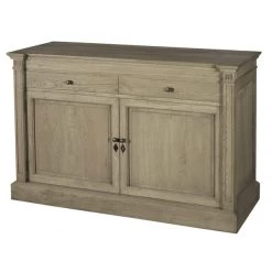 Buffet Bas 2 Portes Hausmann Chêne Massif