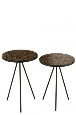 S/2 Tables Gigognes Cercles Résine Noir 11 S/2 Tables Gigognes Cercles Résine Noir -Meubles De Maison Magasin 758 1 S2 Tables Gigognes Cercles Resine Jline Jolipa Deco Campagne Chic 6