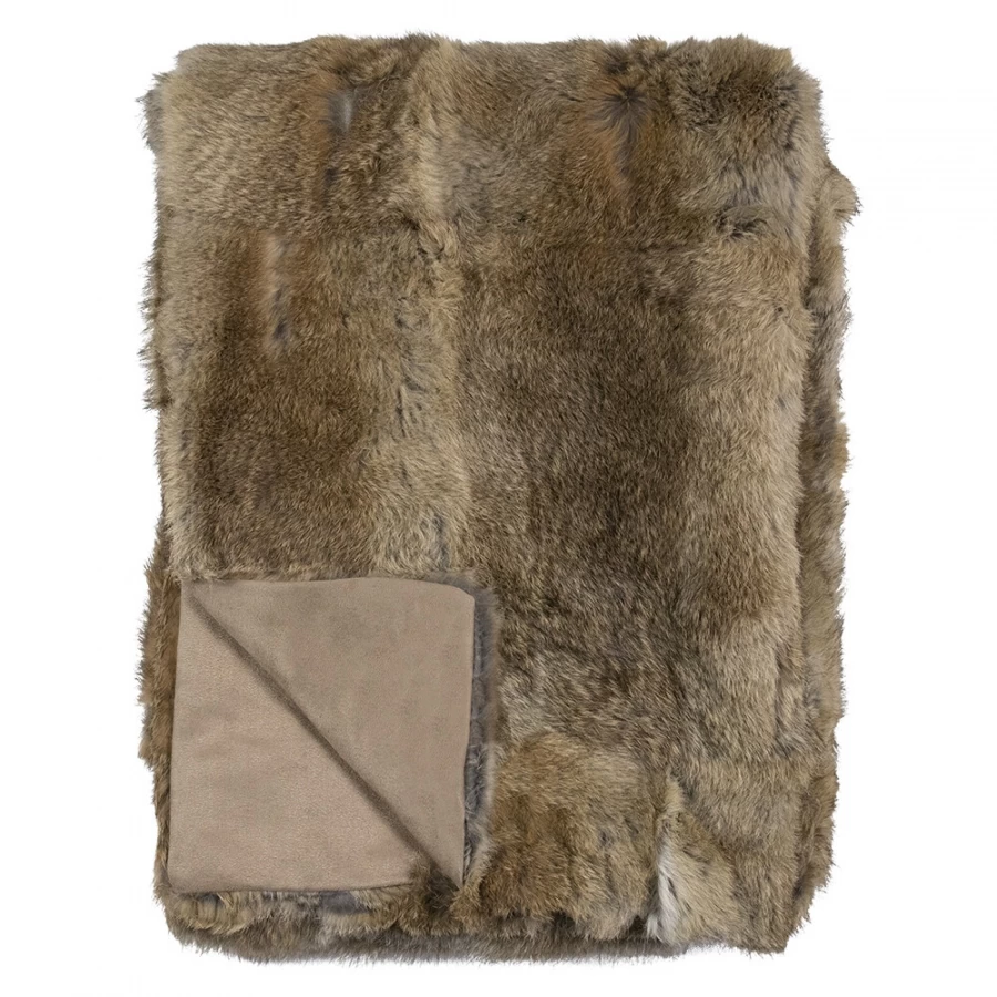 Plaid Fourrure Lapin Marron 130x180 3 Plaid Fourrure Lapin Marron 130x180