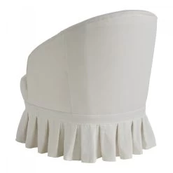 Fauteuil Jeanne Drapé Ecru Blanc D'Ivoire -Meubles De Maison Magasin 778 1 Fauteuil Jeanne Drape Ecru Blanc d Ivoire Deco Campagne Chic 3