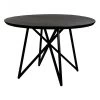 Table à Manger Ronde Acacia Noir Nadi Pomax -Meubles De Maison Magasin 778 1 Table a Manger Ronde Acacia Noir Pomax Deco Campagne Chic