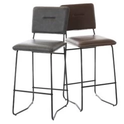 Chaise De Bar Marta Simili Gris 10 Chaise De Bar Marta Simili Gris -Meubles De Maison Magasin 781 1 Chaise de Bar Marta Simili Marron Amadeus Cades Deco Campagne Chic 4