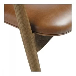 Fauteuil Melvin - Cuir Marron Frêne Blanc D'Ivoire 18 Fauteuil Melvin - Cuir Marron Frêne Blanc D'Ivoire -Meubles De Maison Magasin 782 1 Fauteuil Melvin Cuir Frene Blanc d Ivoire Deco Campagne Chic 8