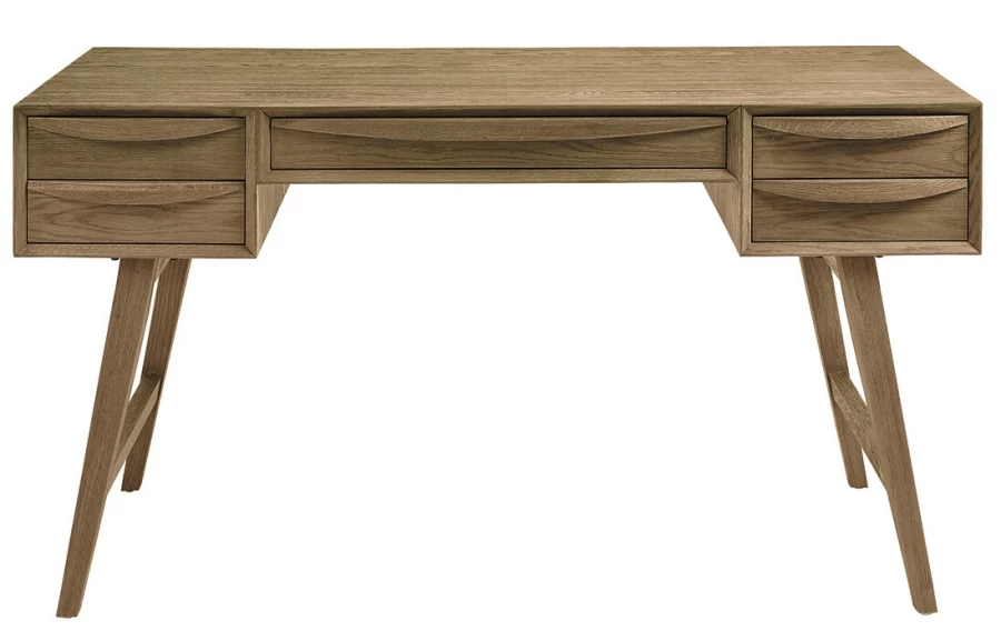 Bureau Melina Chêne Naturel 5T Blanc D'Ivoire 3 Bureau Melina Chêne Naturel 5T Blanc D'Ivoire