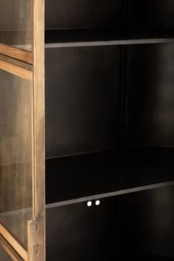 Armoire 2 Portes Vitrées Métal Doré Antic Jolipa -Meubles De Maison Magasin 790 1 Armoire 2 Portes Vitrees Metal Dore Antic Jline Jolipa Deco Campagne Chic 10