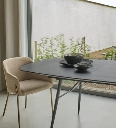 Table à Manger Extensible Chêne Métal Italo Pomax 6 Table à Manger Extensible Chêne Métal Italo Pomax – Image 4