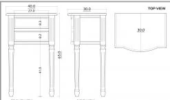 Chevet 2 Tiroirs Bois Blanc Agathe Amadeus -Meubles De Maison Magasin 793 1 Table de Chevet 2 Tiroirs Bois Blanc Agathe Amadeus Cades Deco Style Campagne 5