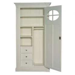 Bonnetière Lucarne Pin Massif Rivoli - 25 Patines Au Choix -Meubles De Maison Magasin 794 1 Bonnetiere 1 Porte a Lucarne Pin Ecru Rivoli Signature Deco Campagne 2