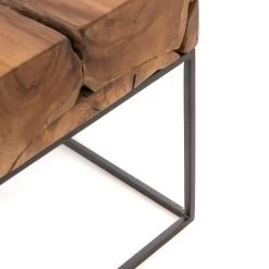 Bout De Canapé / Chevet Teck Naturel Ottawa Amadeus -Meubles De Maison Magasin 798 1 Bout de Canape Teck Ottawa Amadeus Cades Deco Campagne Chic 3