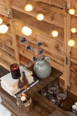 Comptoir Bar Bois Marron 2 Tiroirs -Meubles De Maison Magasin 800 1 Comptoir Bar Bois Marron 2 Tiroirs J Line Jolipa Deco Campagne Chic 4