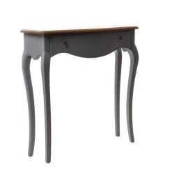 Console 1 Tiroir Loberon Gris Chêne PM