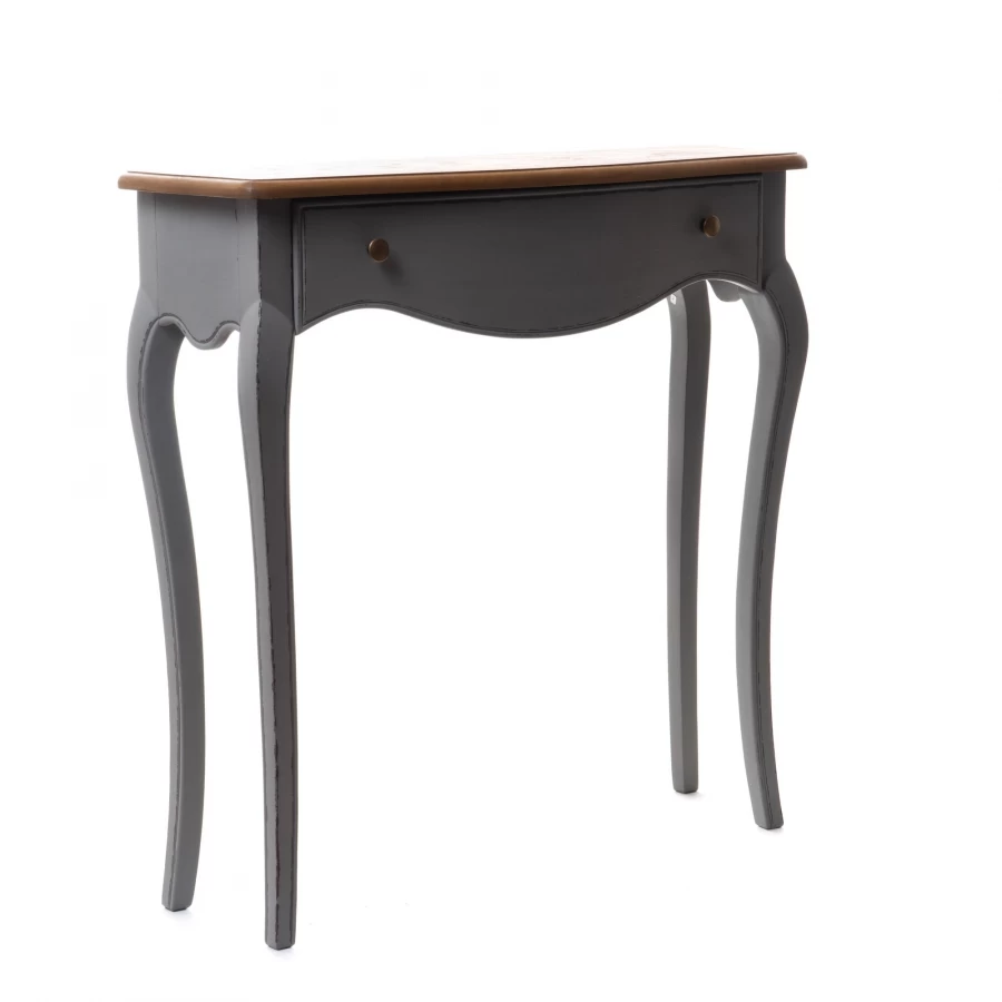 Console 1 Tiroir Loberon Gris Chêne PM 3 Console 1 Tiroir Loberon Gris Chêne PM