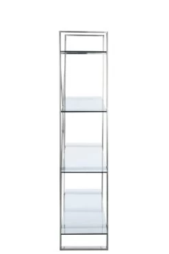 Bibliothèque Contemporaine Métal Argent Verre 7 Bibliothèque Contemporaine Métal Argent Verre -Meubles De Maison Magasin 802 1 Bibliotheque Etageres Metal Argente Verre Jline Jolipa Deco Campagne Chic 3