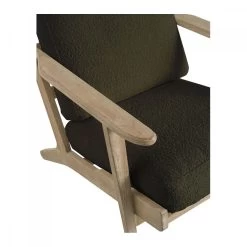 Fauteuil Jules Bouclettes Kaki Blanc D'Ivoire -Meubles De Maison Magasin 808 1 Fauteuil Jules Bouclettes Kaki Blanc d Ivoire Deco Campagne Chic 6