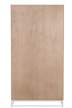 Armoire 2 Portes Zig Zag Naturel Blanc -Meubles De Maison Magasin 809 1 Armoire 2 Portes Bois Metal Zig Zag Naturel Blanc JLine Jolipa Deco Campagne Chic 4