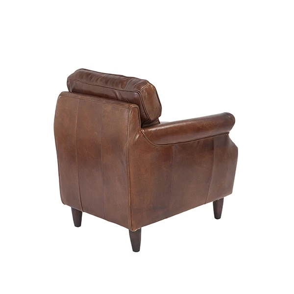 Fauteuil Kansas Cuir Chocolat 5 Fauteuil Kansas Cuir Chocolat – Image 3
