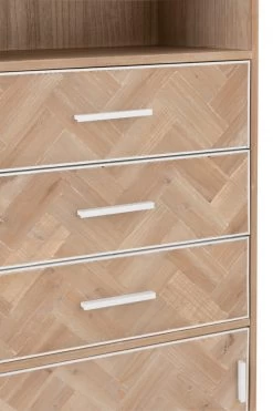 Armoire Haute 3 Tiroirs Zig Zag Naturel Blanc 16 Armoire Haute 3 Tiroirs Zig Zag Naturel Blanc -Meubles De Maison Magasin 825 1 Armoire Haute 3 Tiroirs Bois Metal Zig Zag Naturel Blanc JLine Jolipa Deco Campagne Chic 7
