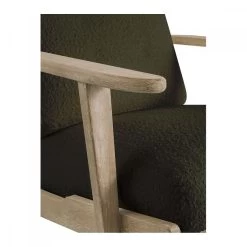 Fauteuil Jules Bouclettes Kaki Blanc D'Ivoire -Meubles De Maison Magasin 825 1 Fauteuil Jules Bouclettes Kaki Blanc d Ivoire Deco Campagne Chic 2