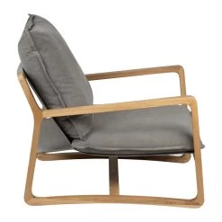 Fauteuil Chêne Coton Gris Azenor 9 Fauteuil Chêne Coton Gris Azenor -Meubles De Maison Magasin 830 1 Fauteuil Chene Coton Gris Azenor Cote Table Style Campagne 3