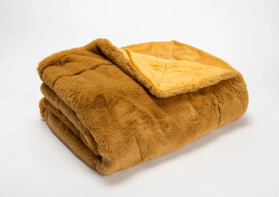 Plaid Luxe Camel 170x240 3 Plaid Luxe Camel 170x240