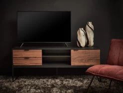 Meuble TV 1 Porte 2 Tiroirs Parigi "Europe" -Meubles De Maison Magasin 836 1 Meuble TV 1 Porte 2 Tiroirs Parigi Pomax Deco Campagne Chic 5