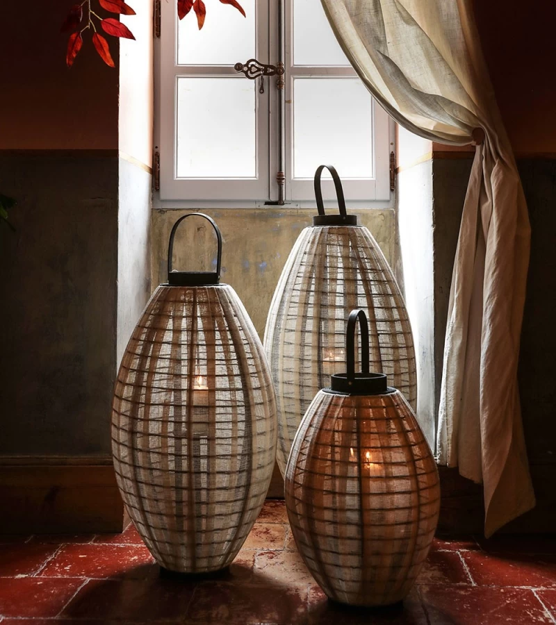 Lanterne Naturel Nema H70cm Athezza 4 Lanterne Naturel Nema H70cm Athezza – Image 2