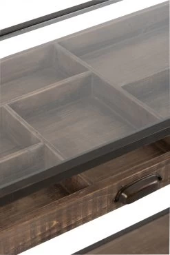 Console Bois Métal Tiroir Compartimenté Jolipa -Meubles De Maison Magasin 867 87775 9