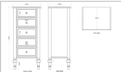 Chiffonnier 5 Tiroirs Legende Amadeus 9 Chiffonnier 5 Tiroirs Legende Amadeus -Meubles De Maison Magasin 868 1 Chiffonnier 5 Tiroirs Legende Amadeus Cades Deco Campagne Chic 5