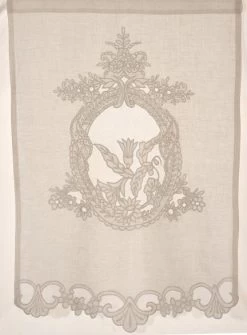 2 Brise-Bise St-Paterne Blanc Coquecigrues 45x70