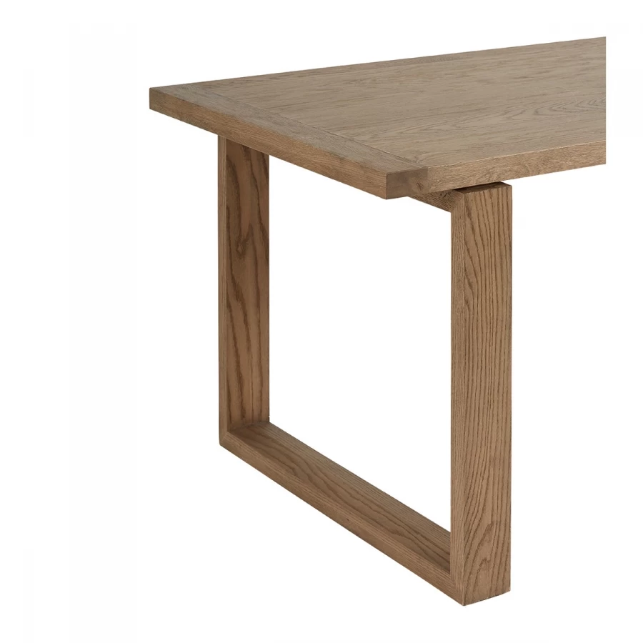 Table à Manger Dina Chêne Naturel -- Blanc D'Ivoire 180cm 6 Table à Manger Dina Chêne Naturel -- Blanc D'Ivoire 180cm – Image 4