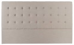 Tête De Lit Capitonné Lin Naturel Vatican 180cm